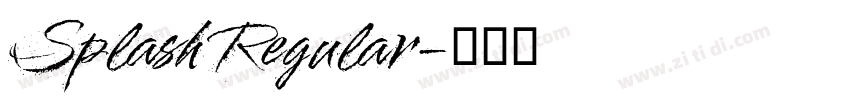 Splash Regular字体转换
